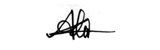 Signature of Aklima Khanom