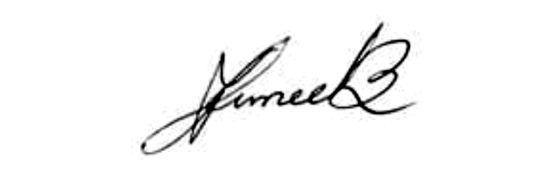 Signature of Falgunee Bagchi