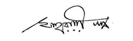 Signature of Sharowar Mohammad Shahriar Khan